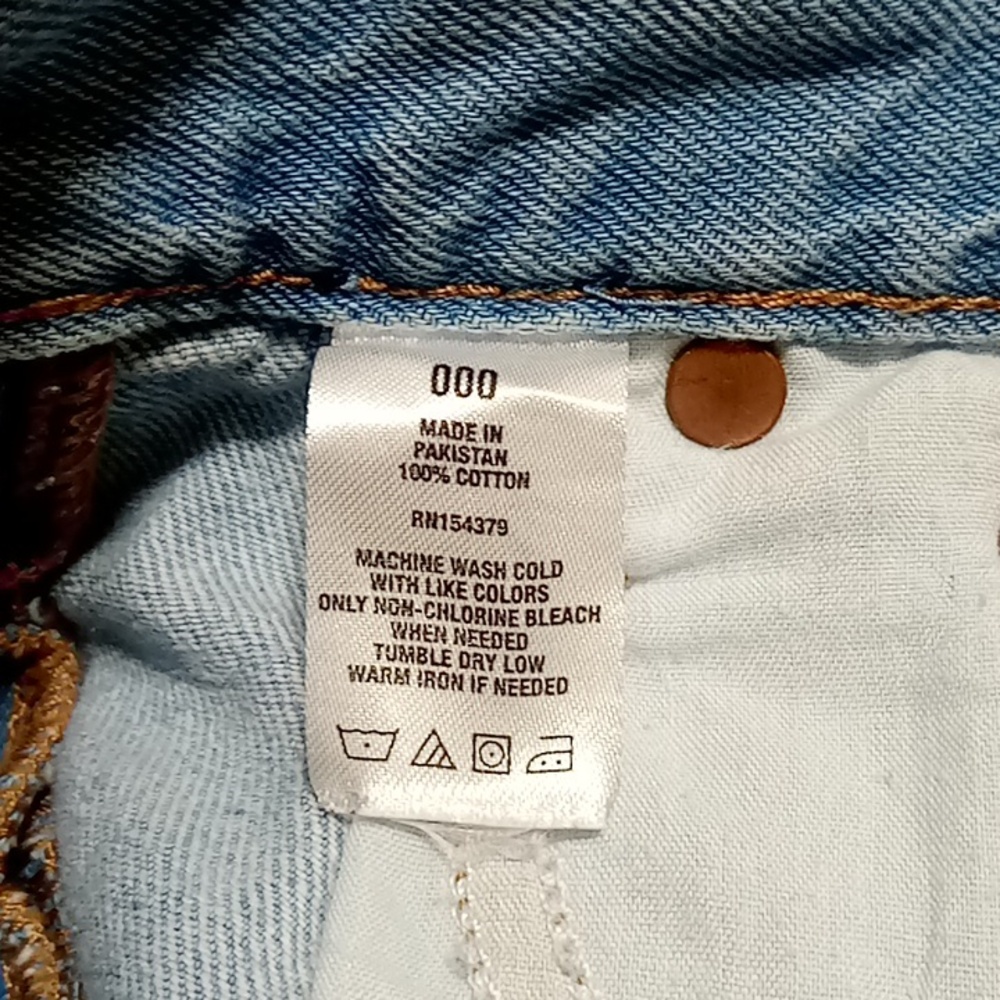 Aeropostale Jean Shorts Women 000 MOM SHORTS Denim Preowned Used Summer Spring - Picture 6 of 7